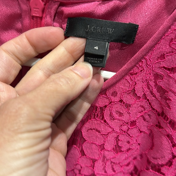 J.Crew Peplum Lace Blouse - Picture 2 of 5